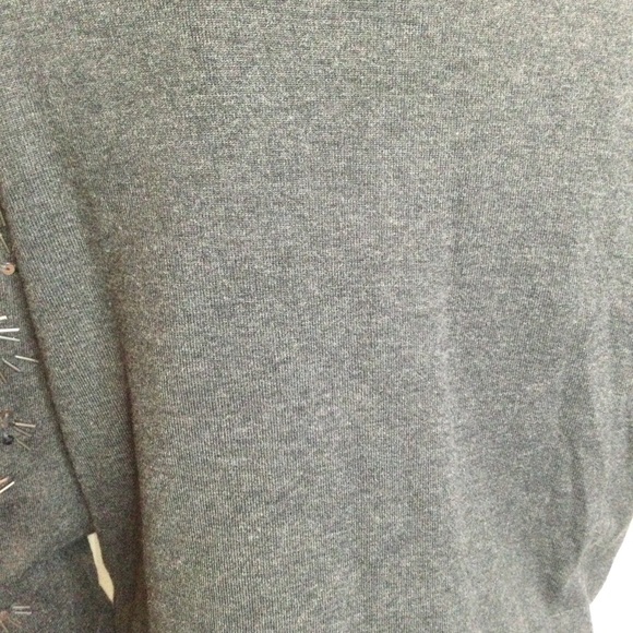 NWT White House Black Market Cardigan L beads - Picture 5 of 7